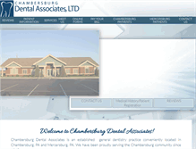 Tablet Screenshot of chambersburgdentistry.com